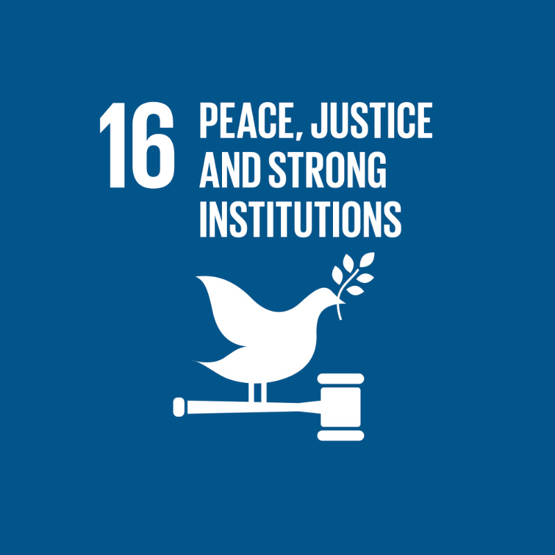SDG 16 - Peace, Justice and Strong Institutions 